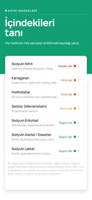 Lupa: Gıda Skoru & Barkod screenshot 3