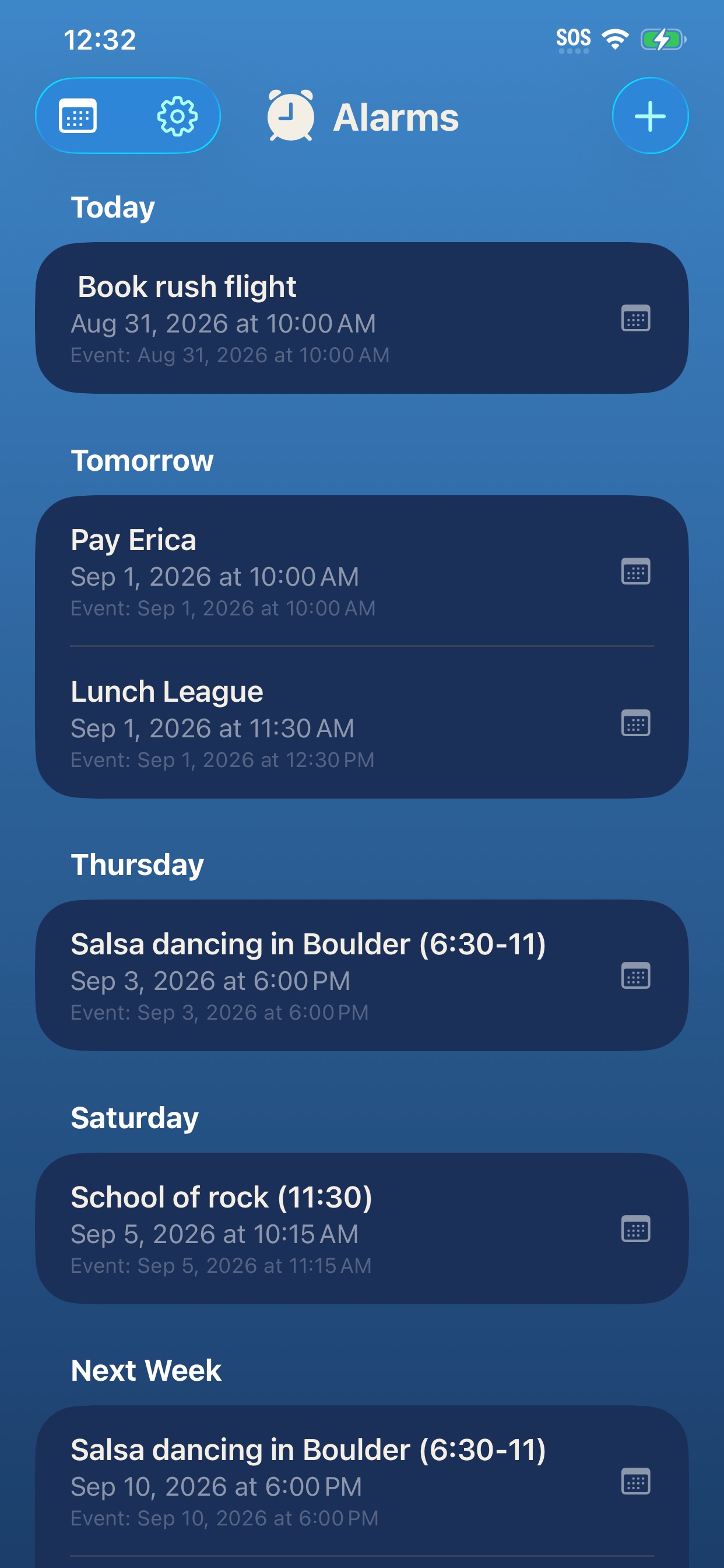 Screenshot 3 of Alarm+: Calendar Alarms