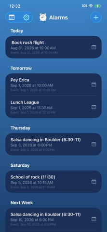Alarm+: Calendar Alarms screenshot