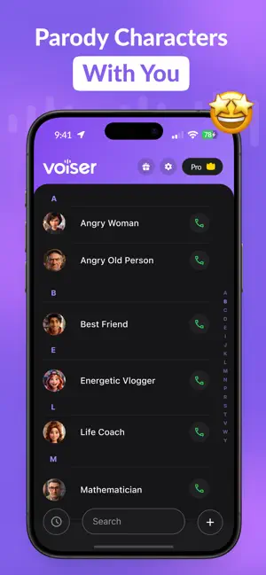 Voiser: AI Parody & Fake Call screenshot 2