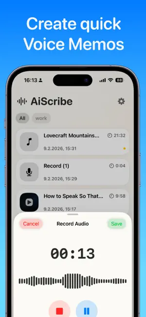 AiScriber: Offline Transcriber screenshot 3