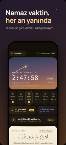 Namaz Pro: Prayer Times iPhone screenshot