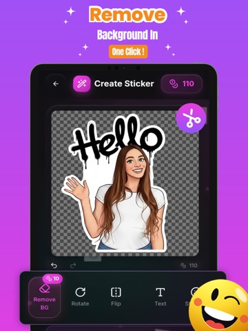 StickyHub: AI Sticker Maker iPad screenshot