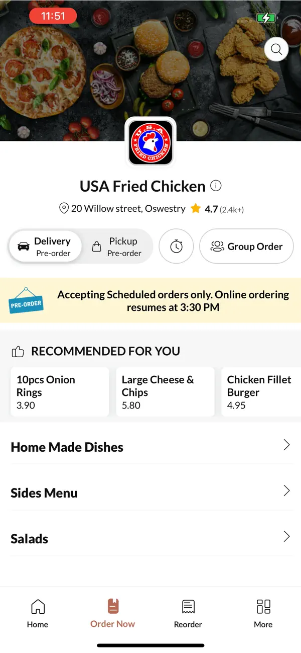 Screenshot #2 pour USA Fried Chicken-Oswestry