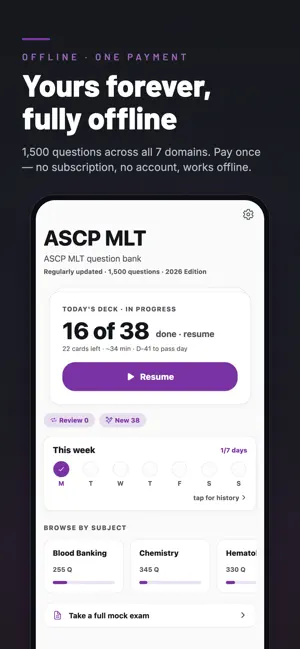ASCP MLT Exam Prep: Med Lab screenshot 1