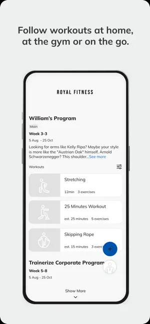 Royal Fitness Trainerize screenshot 3