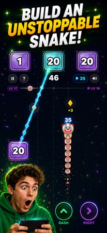 Emoji Snake Vs Blocks - Snekka iPhone screenshot