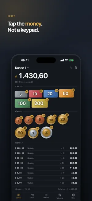 Münzo: Euro Cash Counter screenshot 1