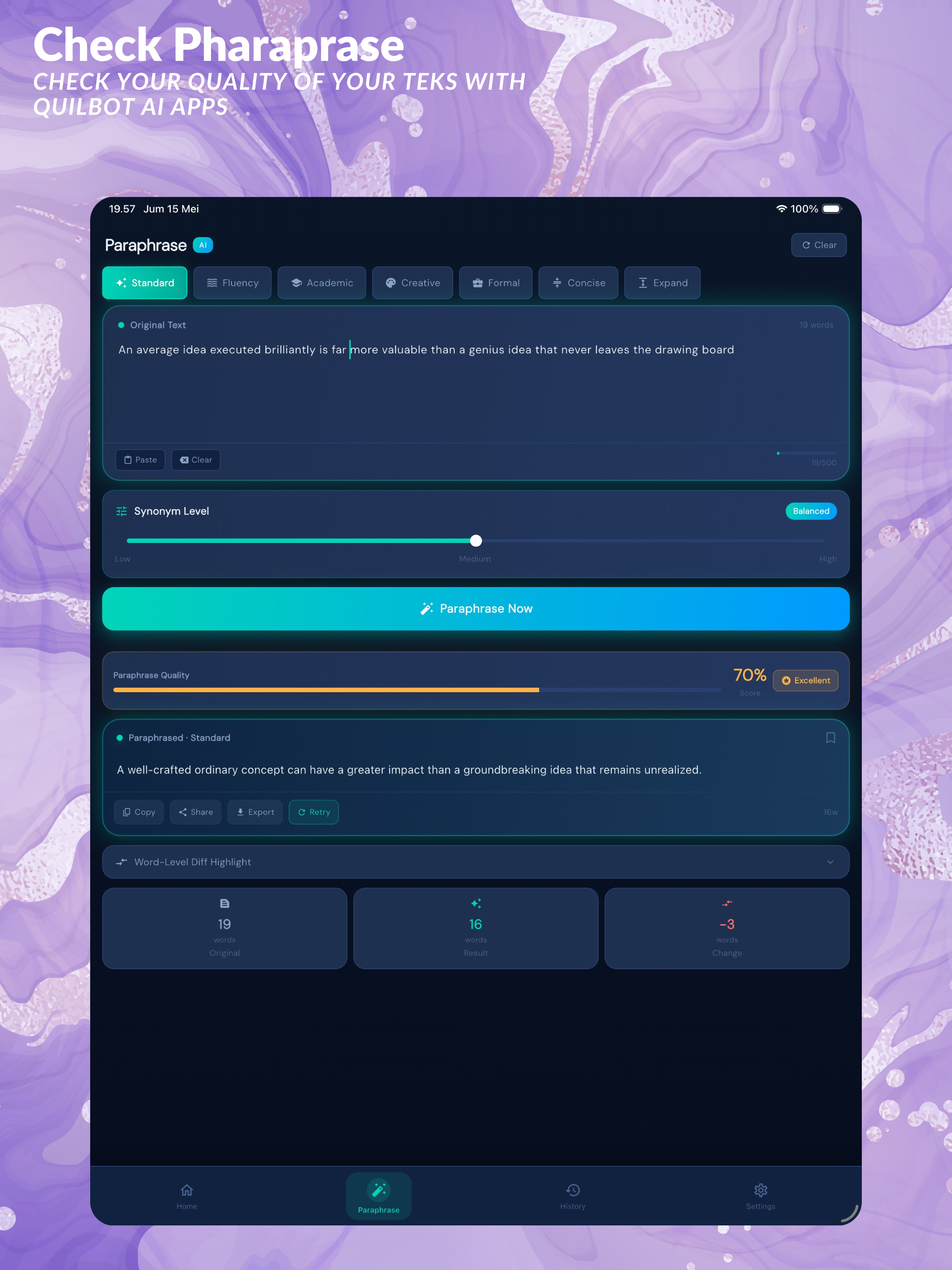 Quillbot AI Paraphrase Rewrite screenshot 10