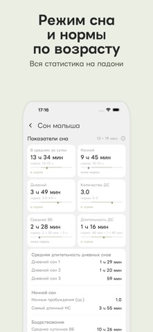 Скачки роста, сон и кормление iPhone screenshot 3