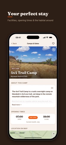 Marakele Safari: Map & Guide iPhone screenshot