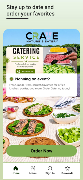 Crave Natures Eatery Screenshot 1 of 6