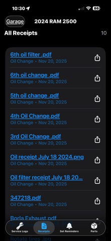 DIY Maintenance screenshot