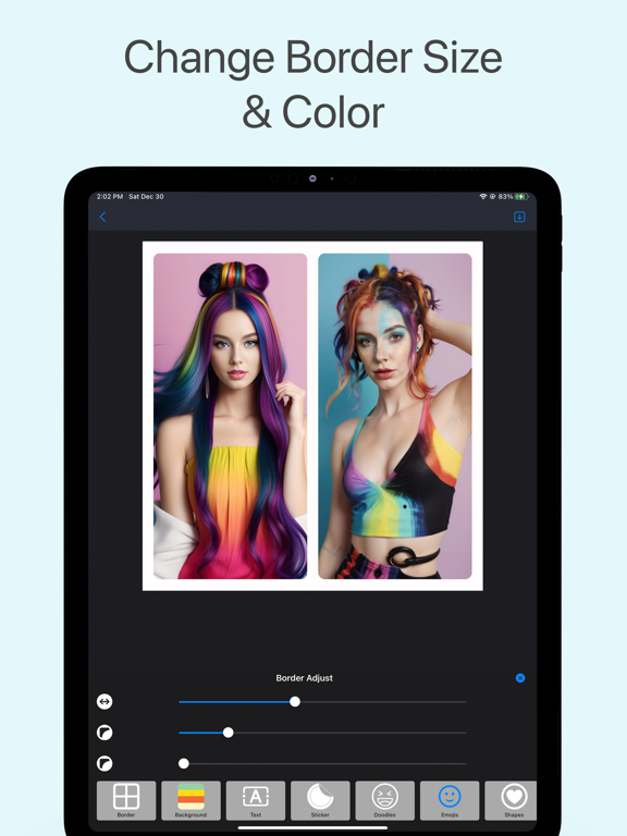 Photo Collage Maker ﾠ iPad screenshot 3 - Photo & Video app