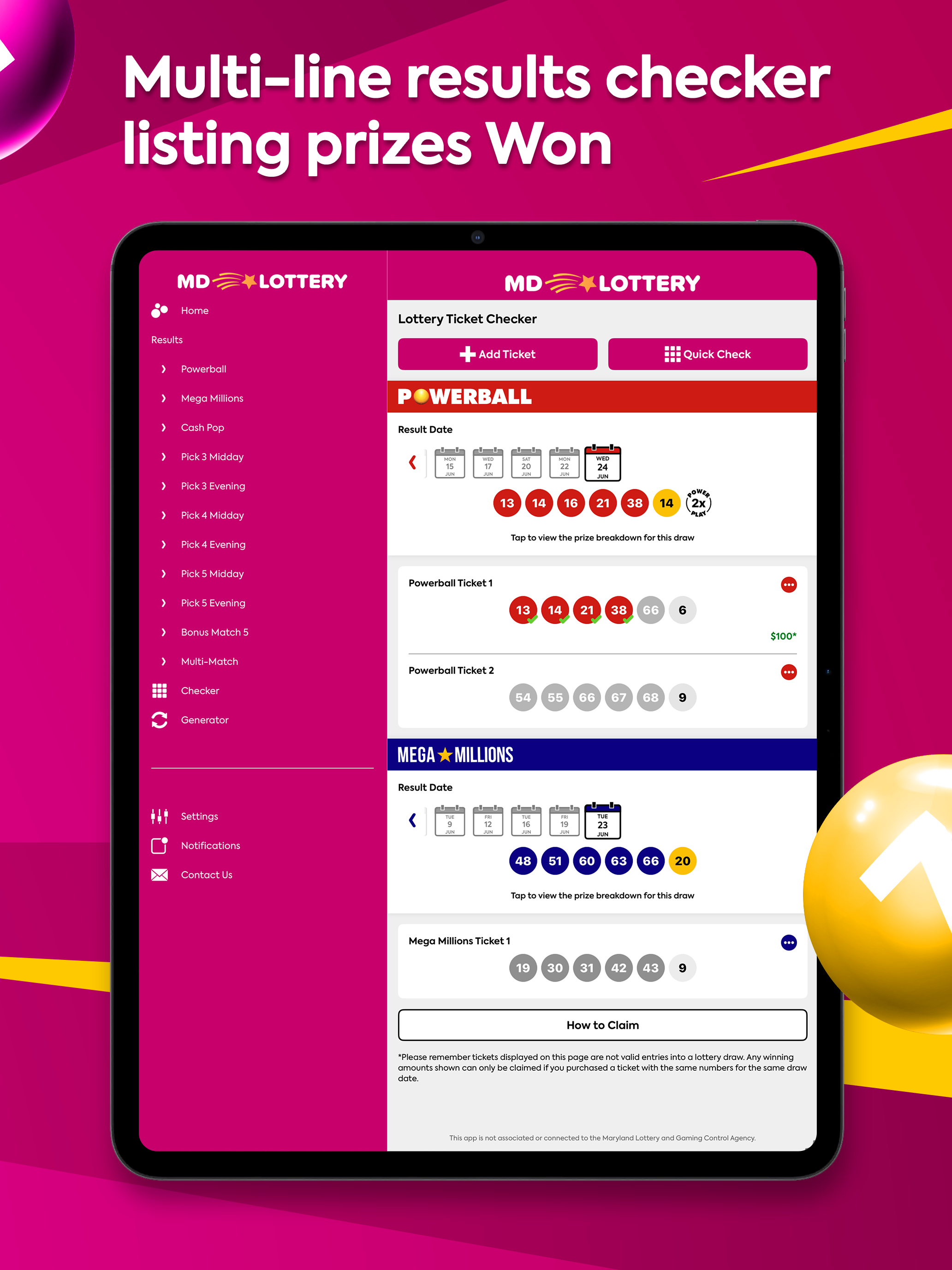 Maryland Lottery Numbers screenshot 10