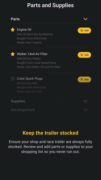 RacePrep - Maintenance Tracker iPhone screenshot 6 - Sports app