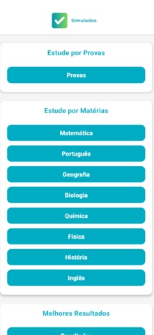 Simulados Vestibular screenshot