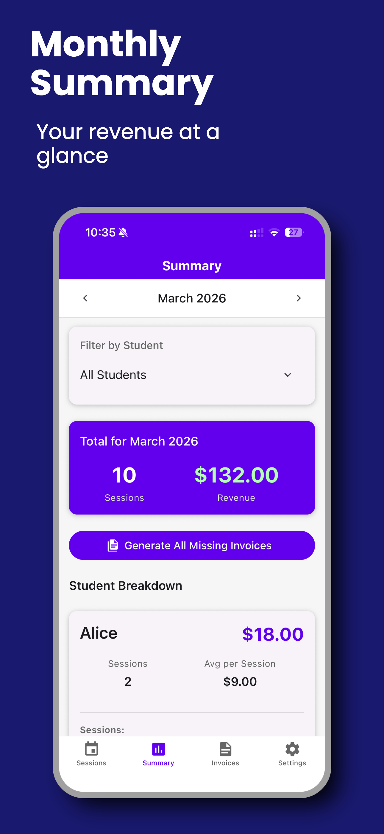 SessionEasy: Coach Invoices screenshot 5