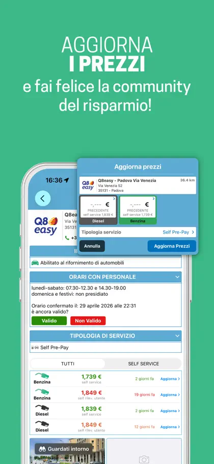 Screenshot 5 von 5 zu Prezzi Benzina! HVO GPL Metano