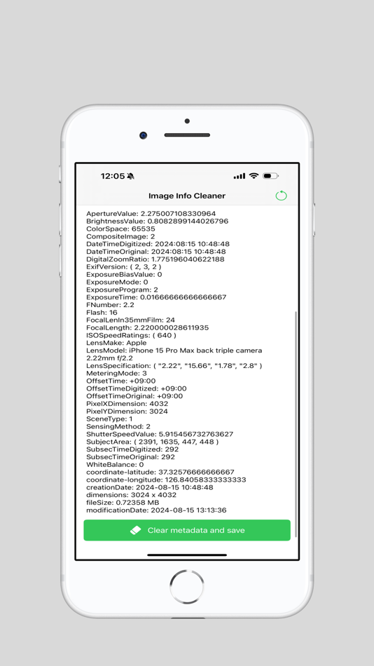#3. ImageInfoCleaner (iOS) 由: Giwan Jo