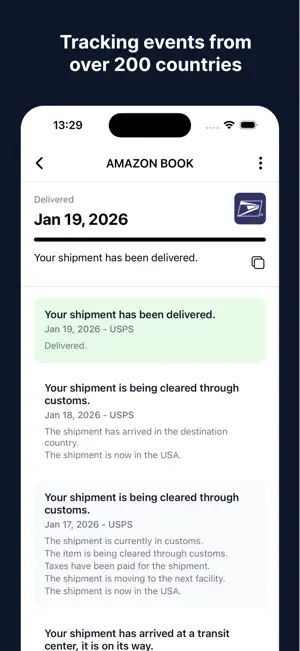 Ordertracker - parcel tracking screenshot 1