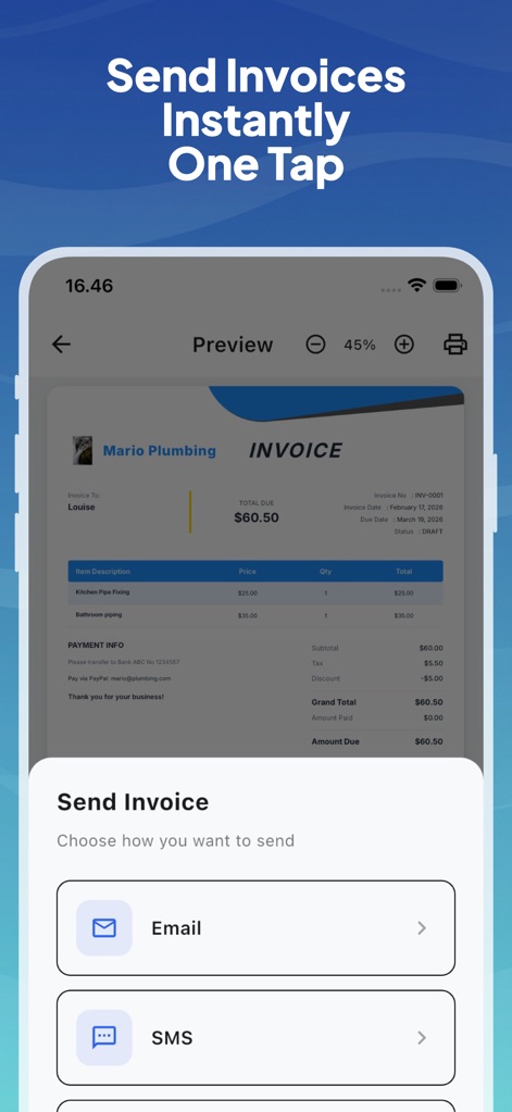 MB Invoice Maker - mb-invoice-maker-send-options