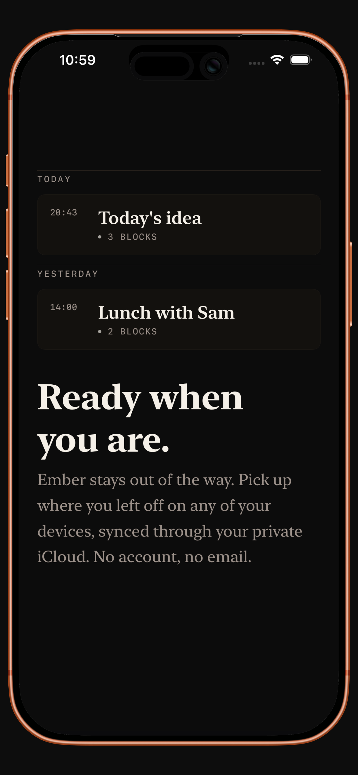 Ember: Private AI Journal