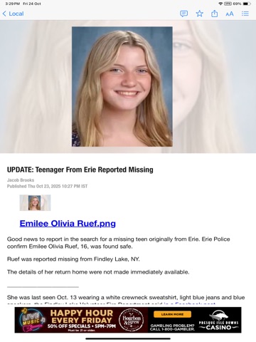 Erie News Now iPad screenshot