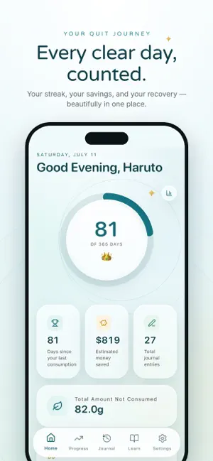 CannaClear: Quit Weed Tracker screenshot 1