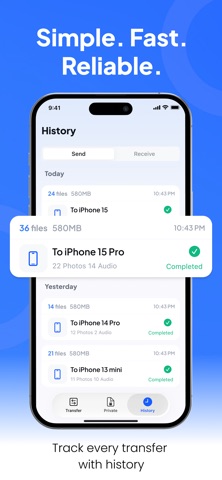 ShareWell: Cross-Platform P2P iPhone screenshot