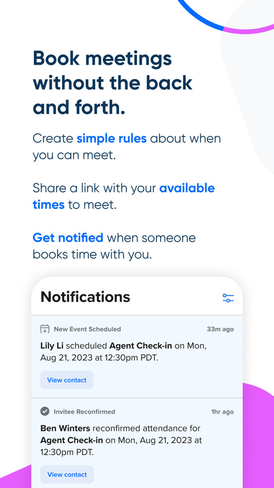 #2. Calendly Mobile (iOS) Por: Calendly