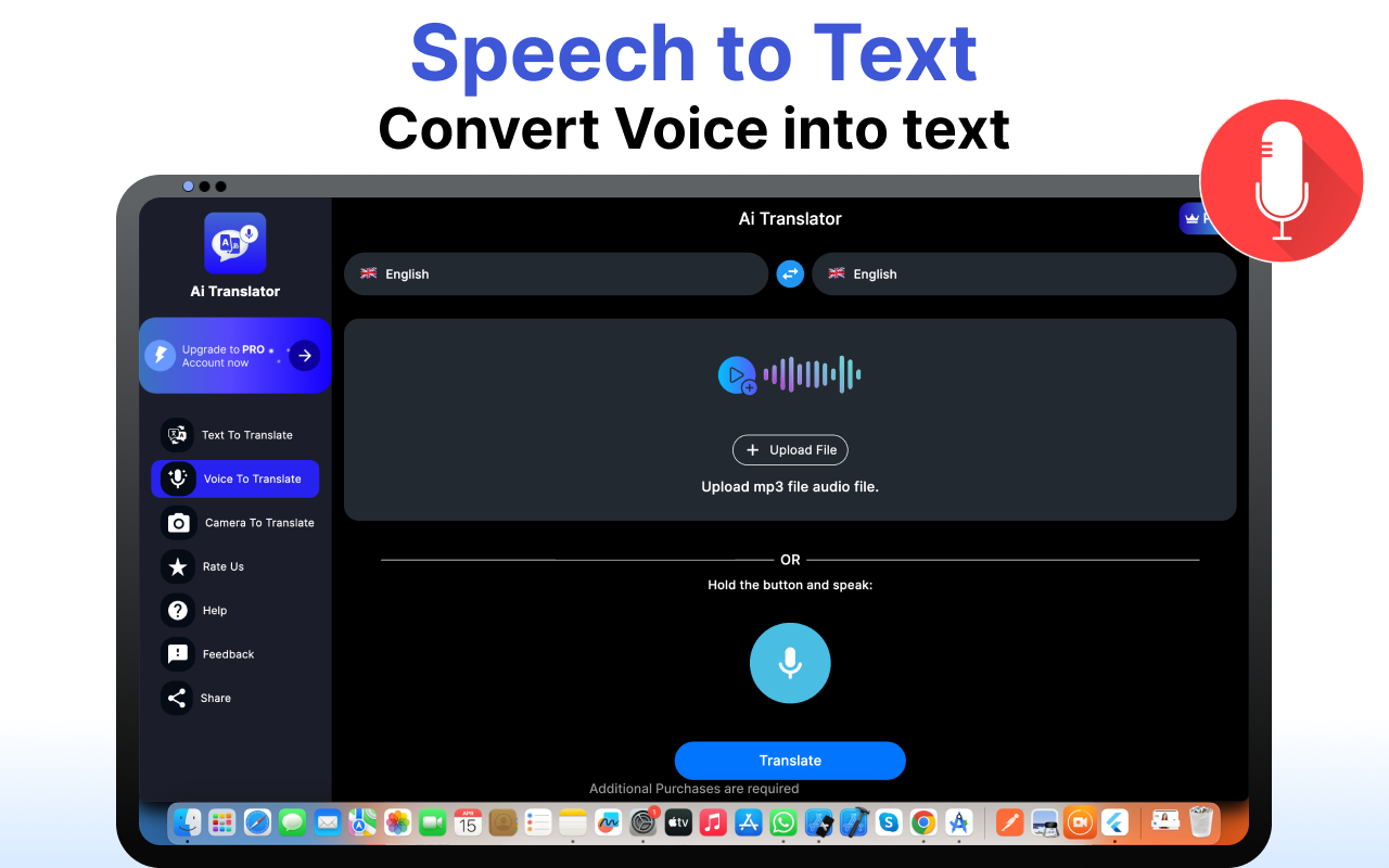 AI Translator & Speech to Text