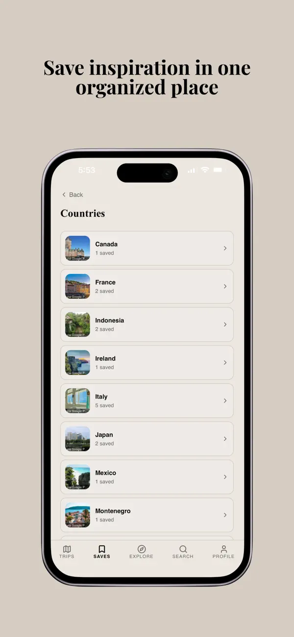 Screenshot #3 pour Reis - Travel, Curated