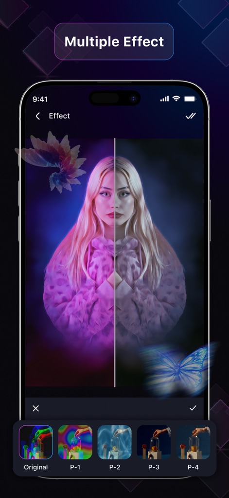 EasyCut : Video Editor & Maker - このアプリは、多様な視覚エフェクトを瞬時に適用できる機能を備え、ユーザーはリアルタイムで効果をプレビューしながら最適なフィルタを選択できます。