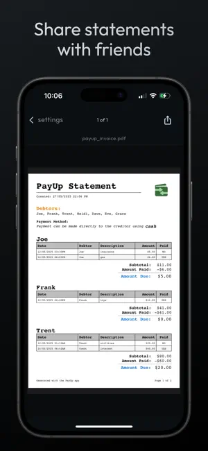 PayUp: Personal Debt Tracker screenshot 4