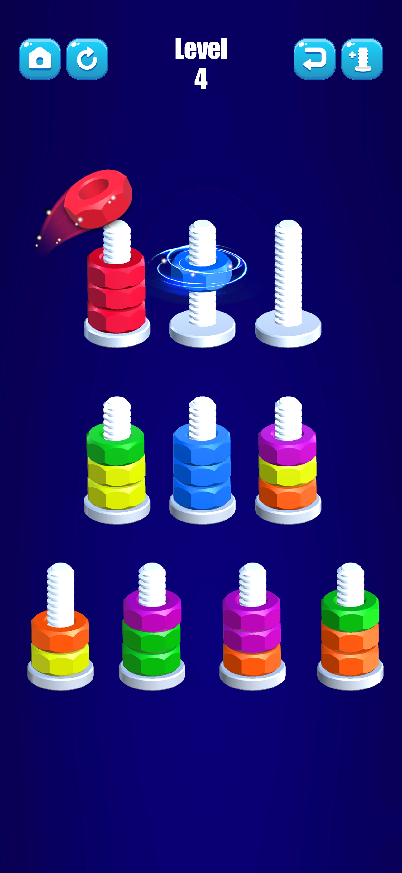 Nuts Sort: Nuts & Bolts Puzzle