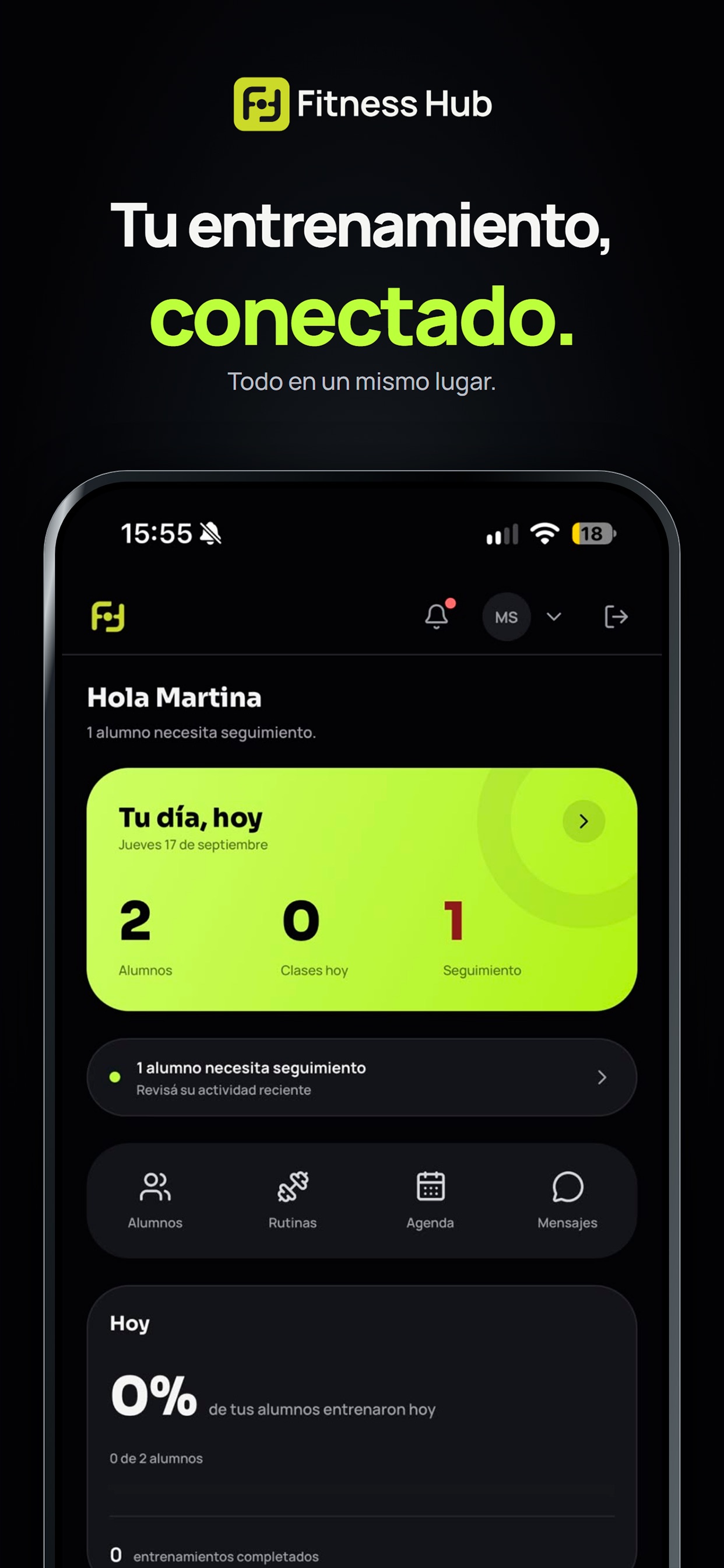Screenshot 1 of Fitness Hub