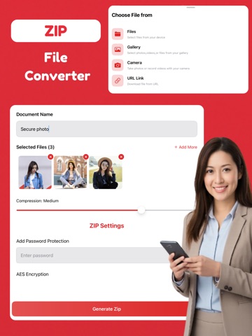 Zip file toolkit - zipfilekit iPad screenshot