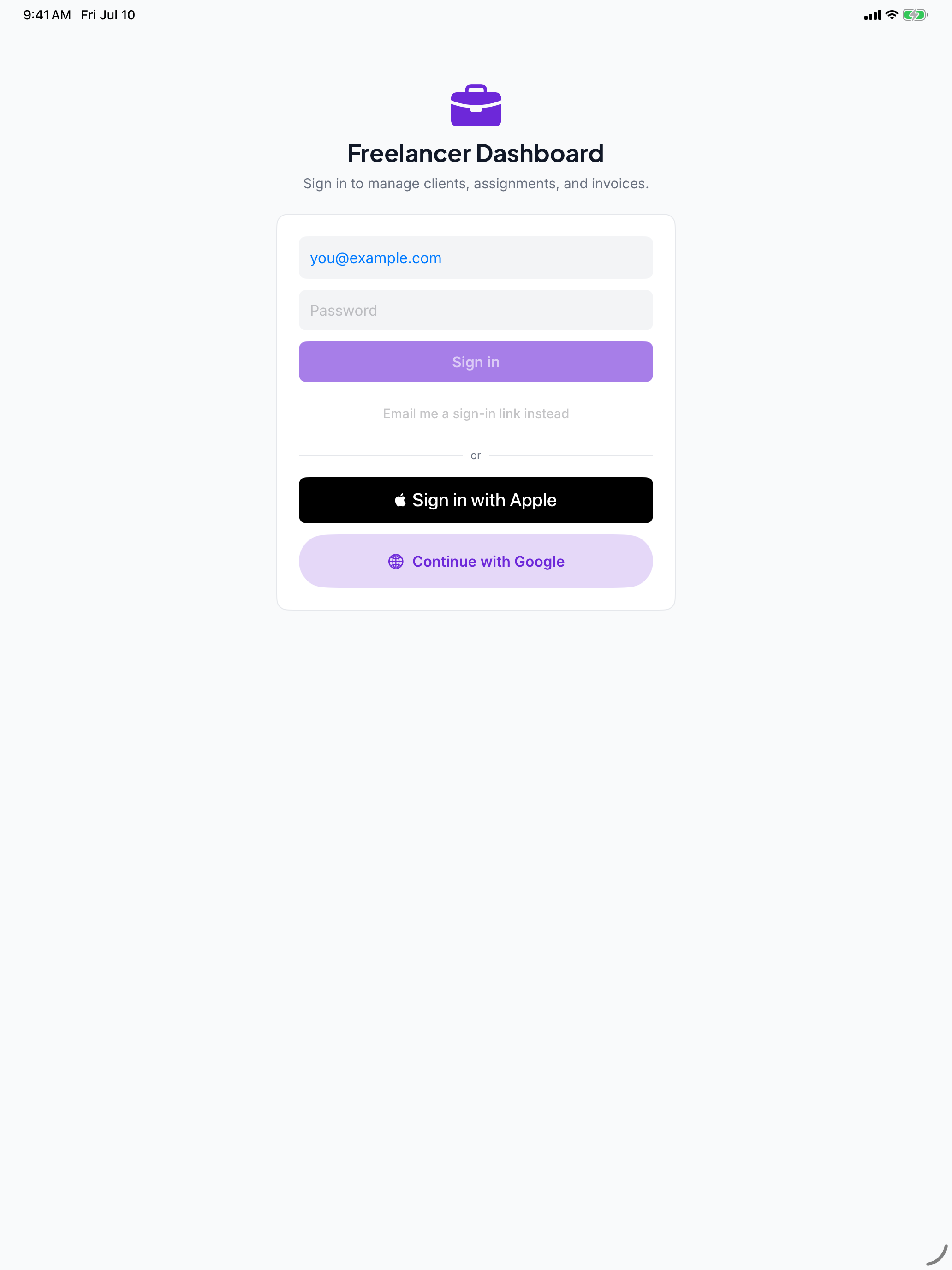 Freelancer Dashboard screenshot 5