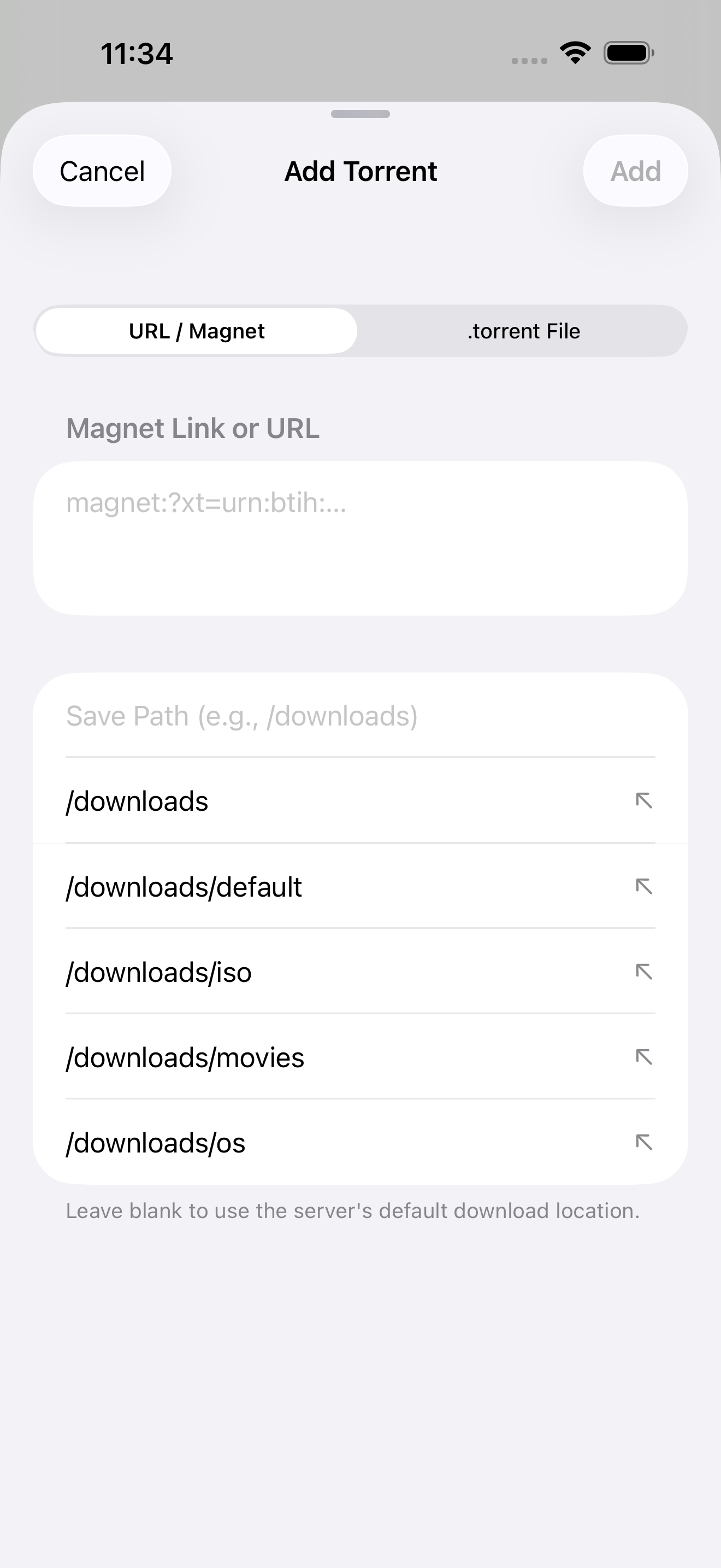 Simple qBittorrent Remote screenshot 5