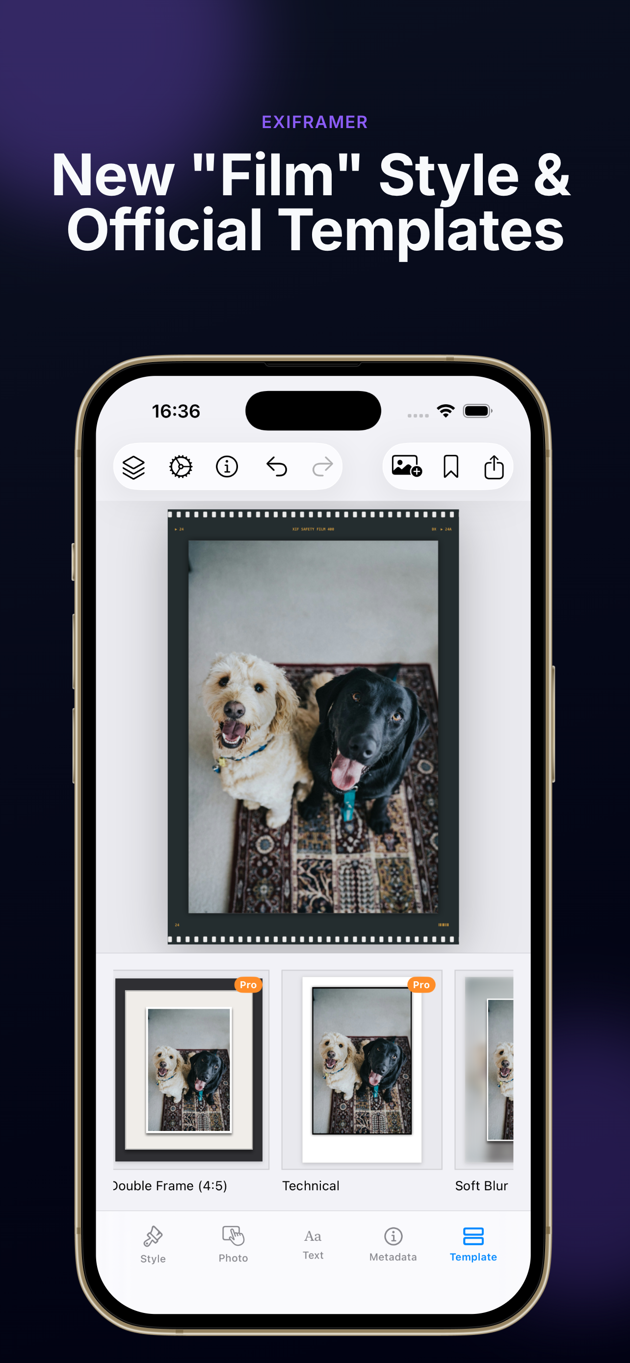 Exiframer : Photo Frame & EXIF screenshot 2