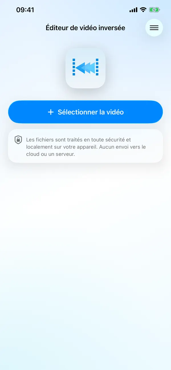 Screenshot #1 pour Éditeur Vidéo Inversé
