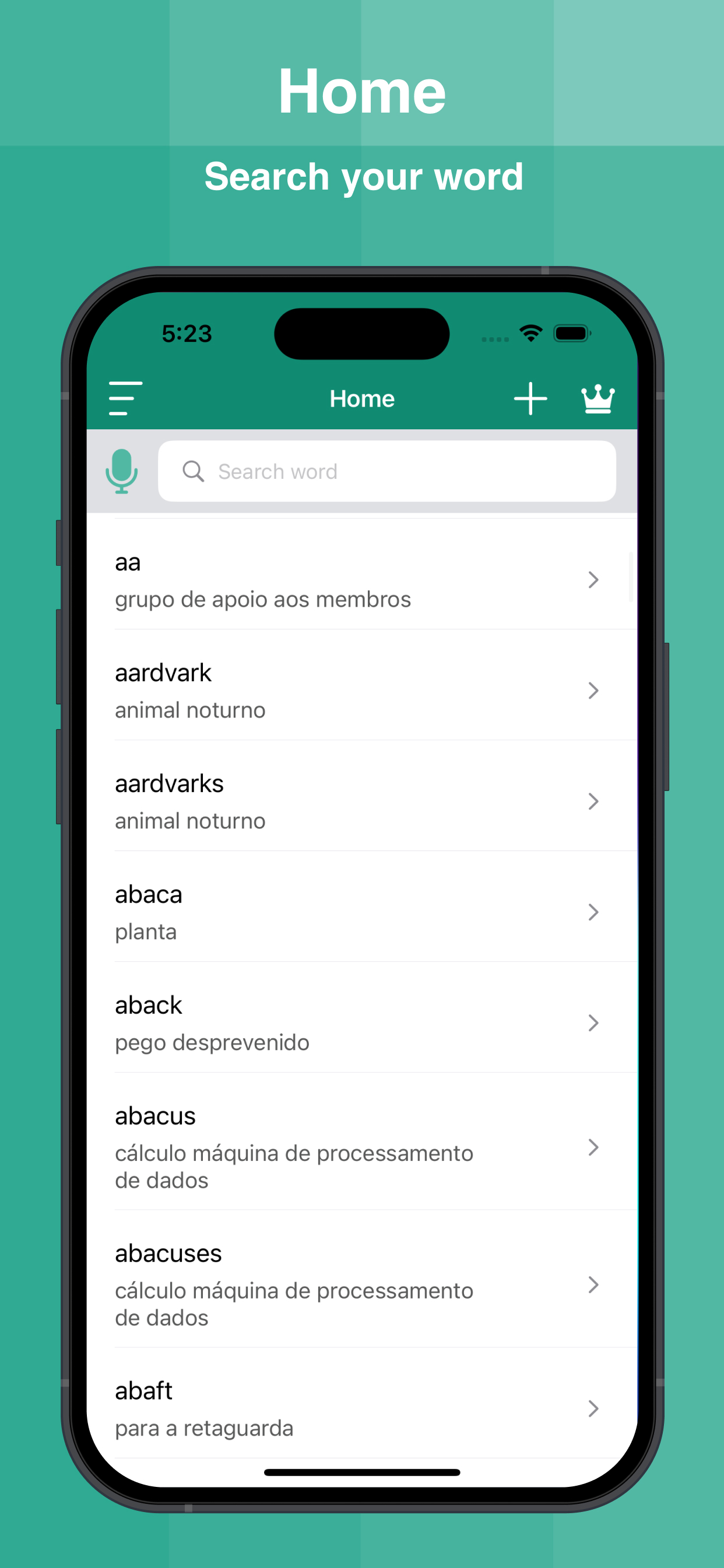 Portuguese Dictionary Offline screenshot 2