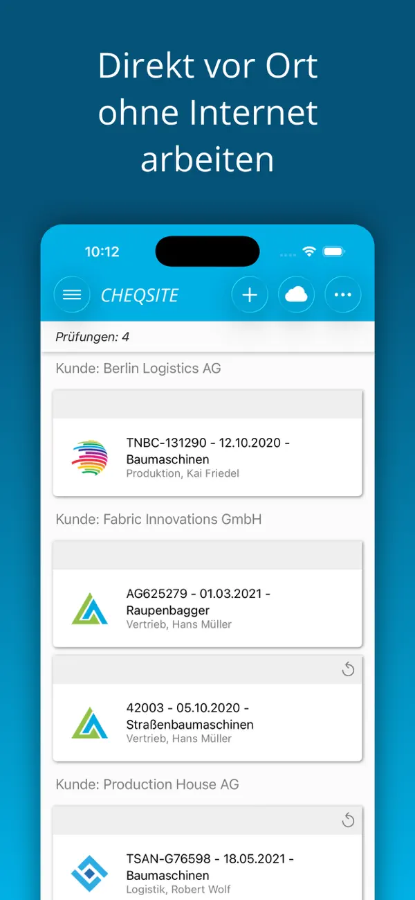 Screenshot #2 pour CHEQSITE PREMIUM - Prüfungen