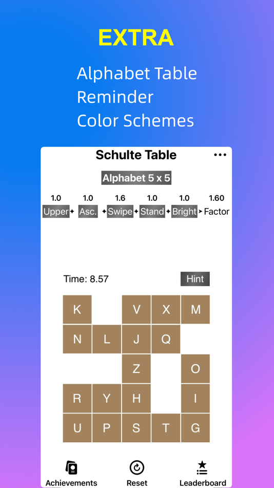 #4. Schulte Table (iOS) 由: Fairelephant Information Technology Ltd.
