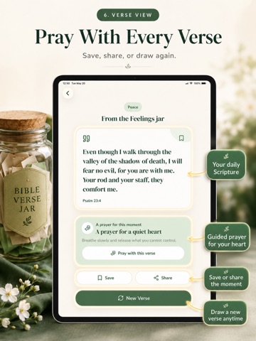 Bible Verse Jar - Daily Hope iPad screenshot