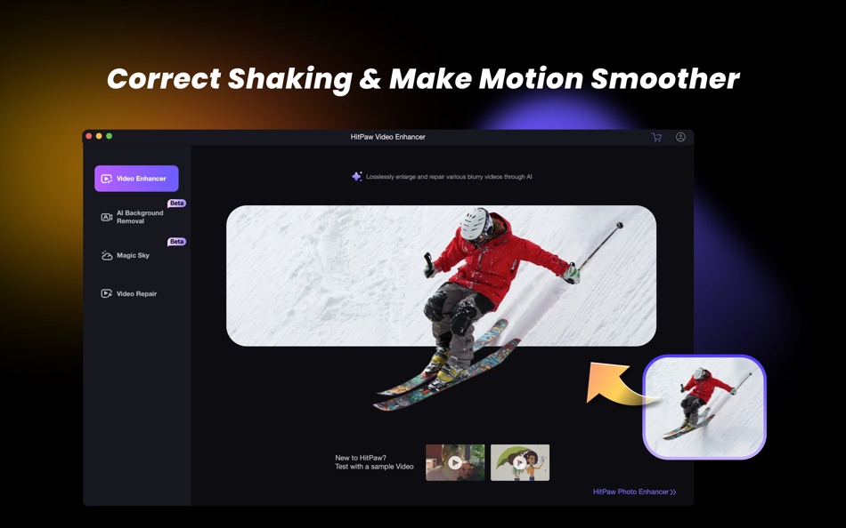 #6. HitPaw Video Enhancer (macOS) By: HITPAW CO.,LIMITED