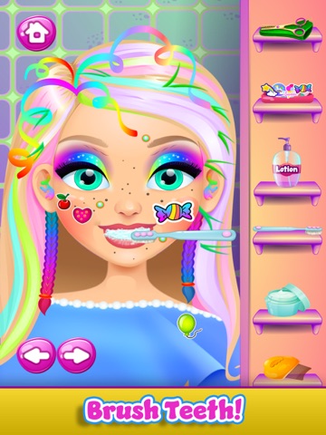 Rainbow Princess Hair Salon iPad screenshot