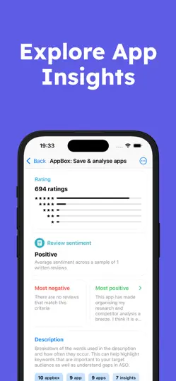 Скриншот AppBox: Save & Analyse Apps на iPhone 3
