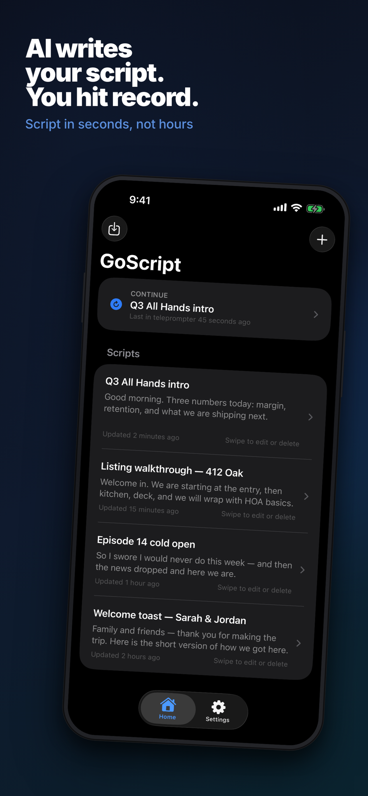 GoScript: AI Teleprompter screenshot 4